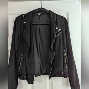 Suede Lined Moto Jacket